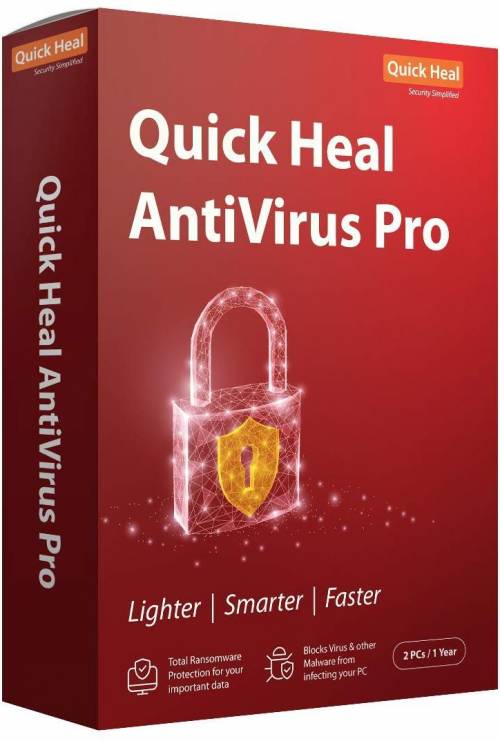 Quick Heal Antivirus Pro – 2 Users, 1-Year License - 2