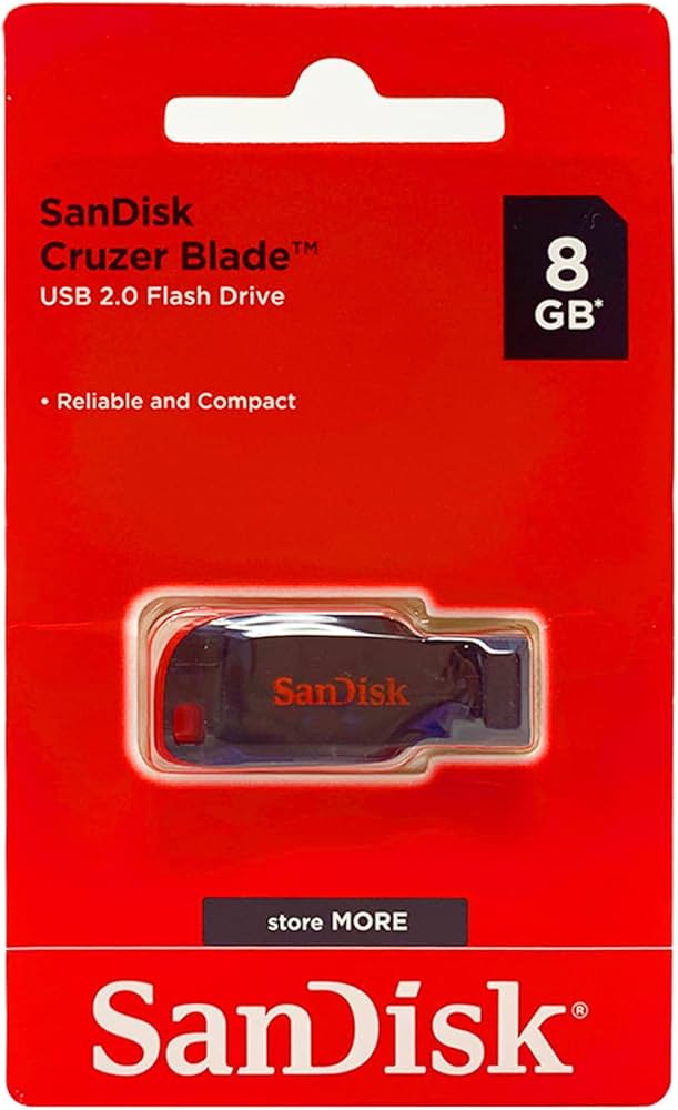 SanDisk Cruzer Blade 8GB USB 2.0 Flash Drive